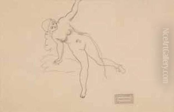 Baigneuse Sortant De L'eau Oil Painting by Andre Derain