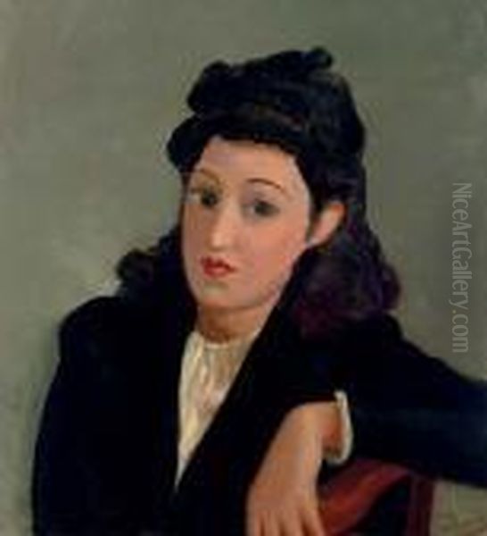 Portrait De Femme Oil Painting by Andre Derain