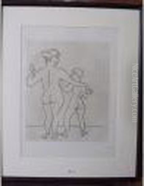 Femme Et Enfant Oil Painting by Andre Derain