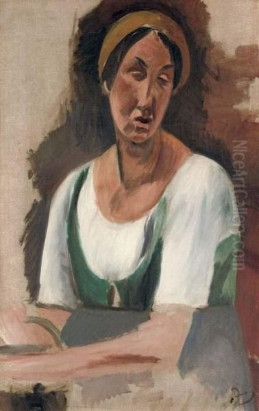 Buste De Femme Oil Painting by Andre Derain