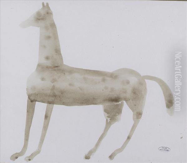 Cheval Oil Painting by Andre Derain