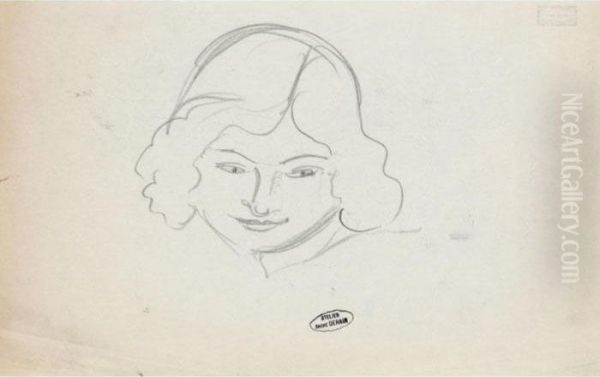 Tete De Femme Oil Painting by Andre Derain
