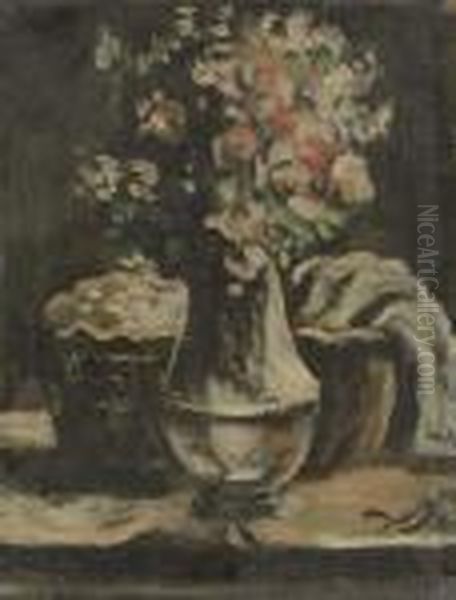 Vase De Fleurs Oil Painting by Andre Derain