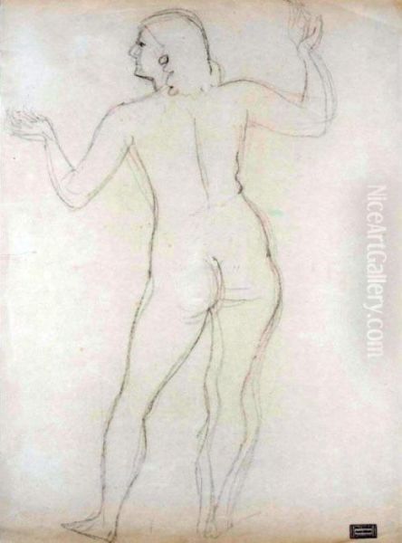 Nu Debout Oil Painting by Andre Derain