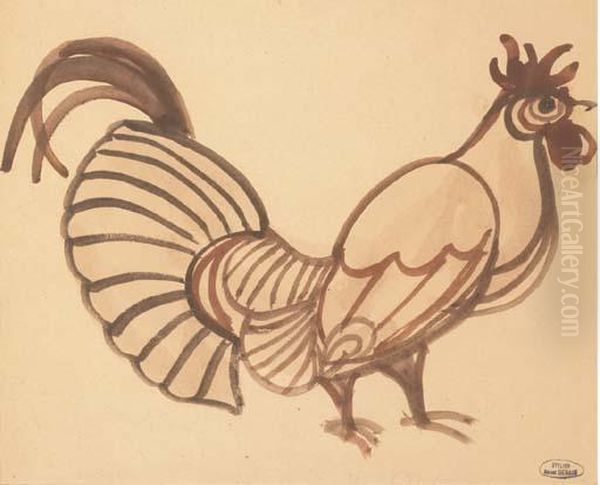 Le Coq Oil Painting by Andre Derain
