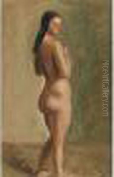 Nu Debout, Circa 1936-38 Oil Painting by Andre Derain