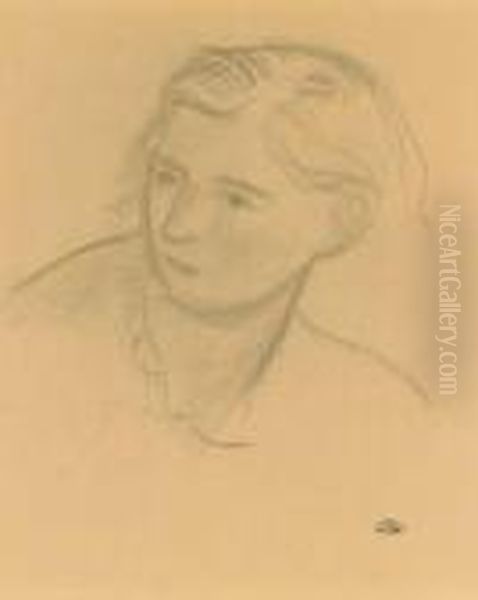 Portrait De Femme Oil Painting by Andre Derain