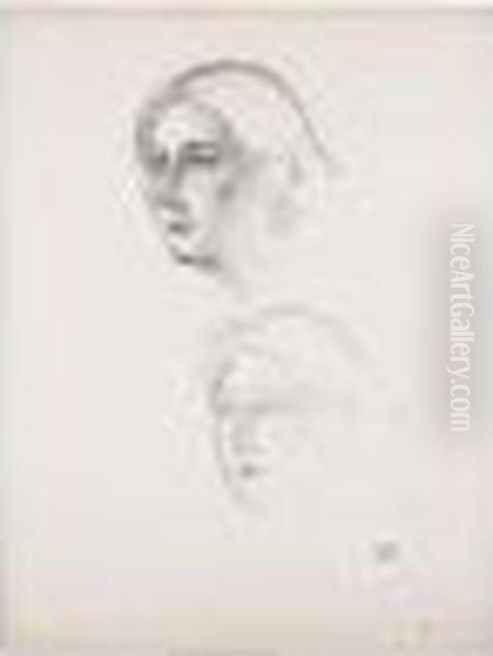 Etude Pour Un Portrait Oil Painting by Andre Derain