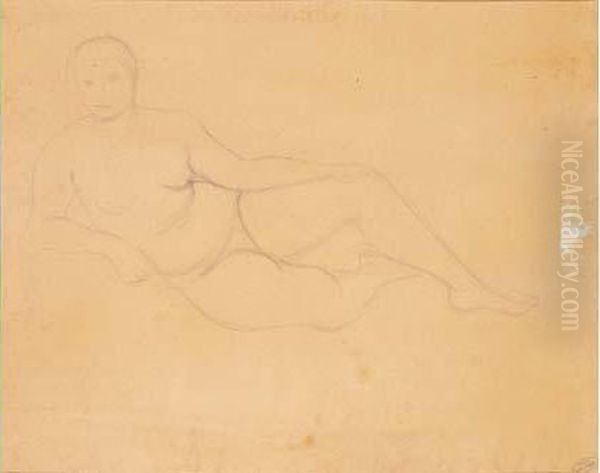 Nu Allonge Oil Painting by Andre Derain