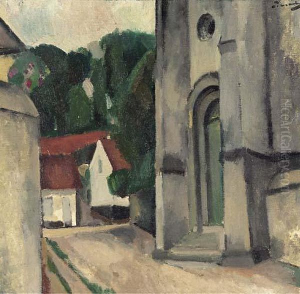 L'eglise De Crecy-en-brie Oil Painting by Andre Derain