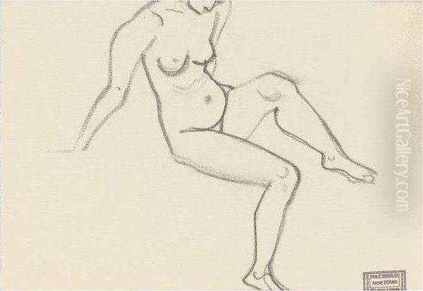 Nu Au Repos Oil Painting by Andre Derain