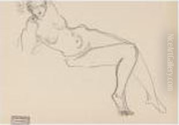 Nu Allonge Oil Painting by Andre Derain