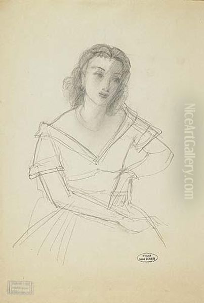 Jeune Femme>. Oil Painting by Andre Derain