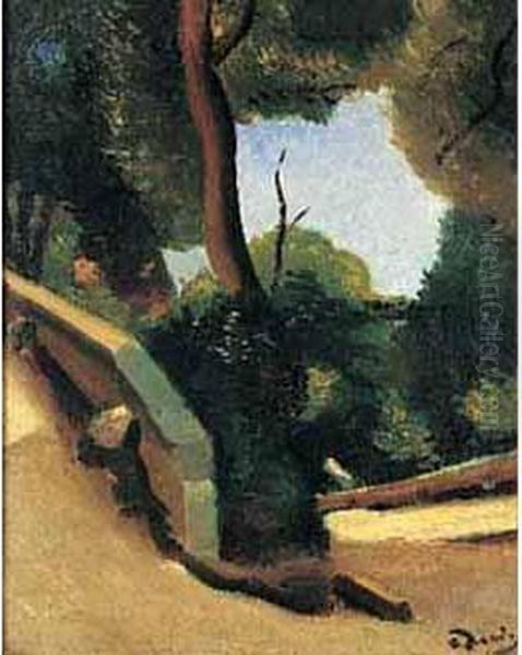 Pont Dans Un Paysage De Provence Oil Painting by Andre Derain
