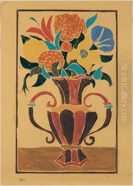 Bouquet De Fleurs Oil Painting by Andre Derain
