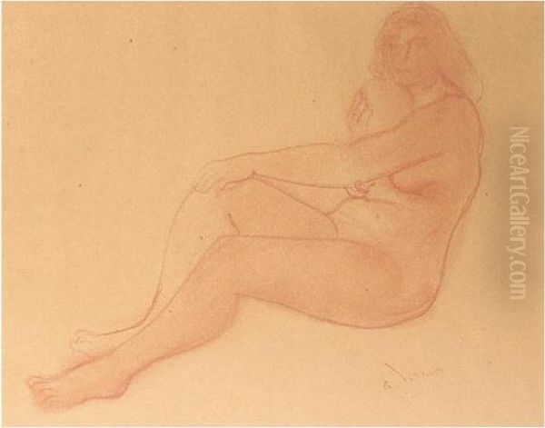 Femme Nue Oil Painting by Andre Derain