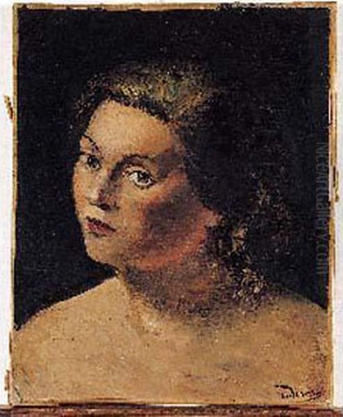 Portrait De Jeune Fille, Circa 1930 Oil Painting by Andre Derain