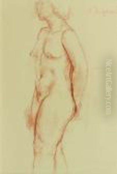 Etude De Femme Nue Oil Painting by Charles Despiau