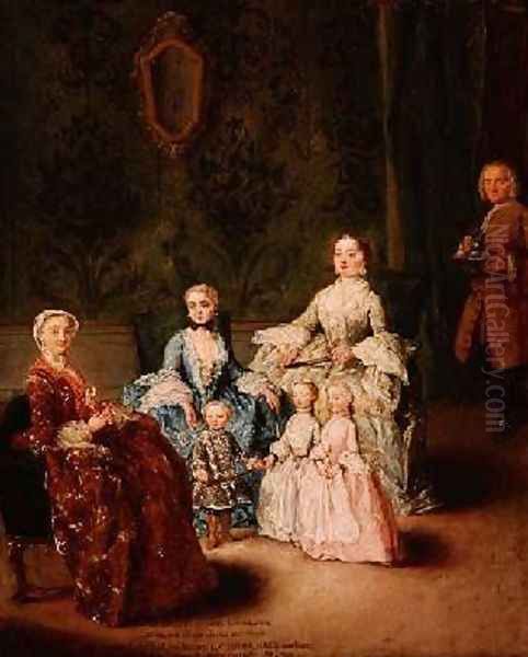The Sagredo Family Oil Painting by Pietro Longhi