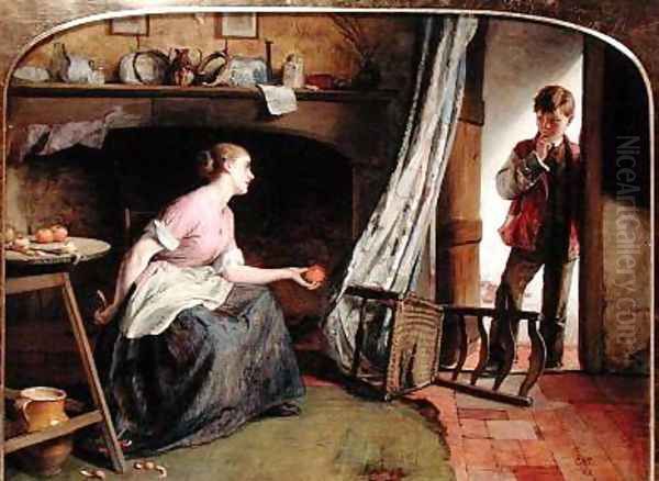 Temptation 1868 Oil Painting by Charles Sillem Lidderdale