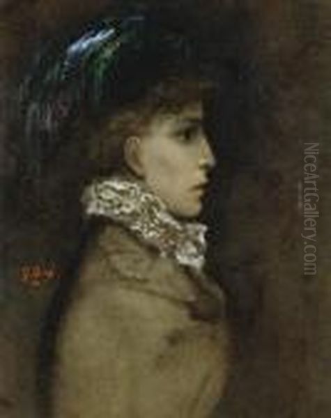 Sarah Bernhardt Oil Painting by Gustave Dore