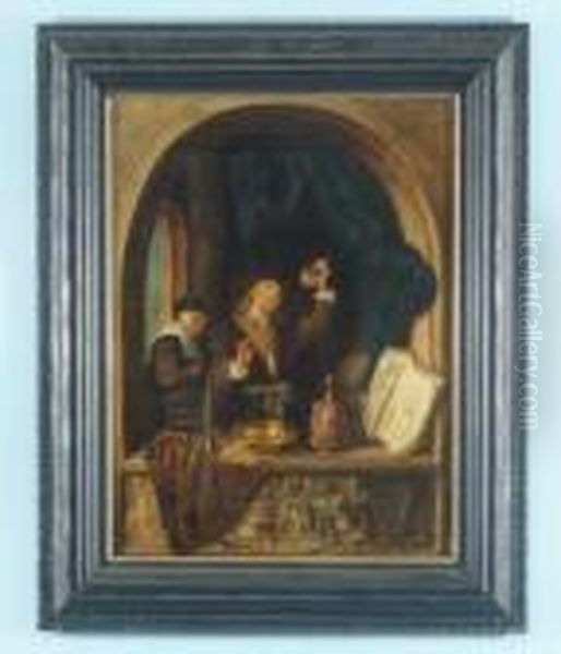 The Physician Oil Painting by Gerrit Dou