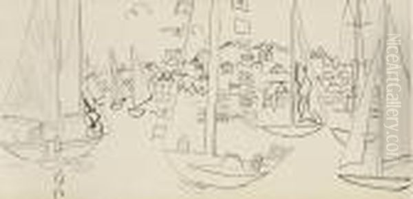 Le Port Oil Painting by Raoul Dufy