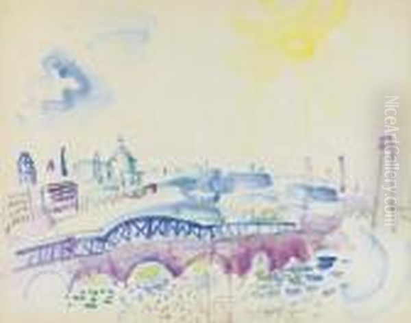 Londres Oil Painting by Raoul Dufy