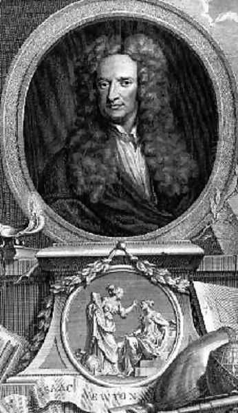 Sir Isaac Newton 1642-1727 Oil Painting by Charles Robert Leslie