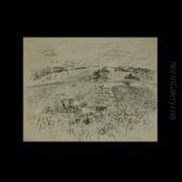 French The Harvest.
Lithograph by Raoul Dufy