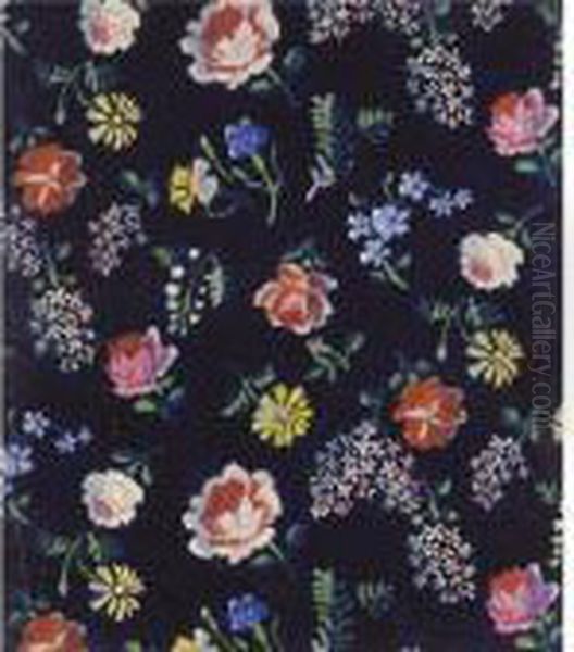 Fleurs Multicolorees Oil Painting by Raoul Dufy