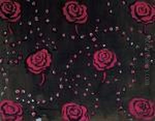 Les Roses Oil Painting by Raoul Dufy