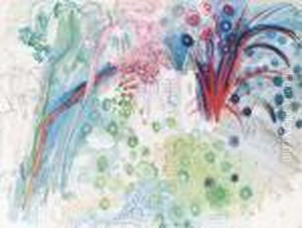 Feu D'artifice Oil Painting by Raoul Dufy