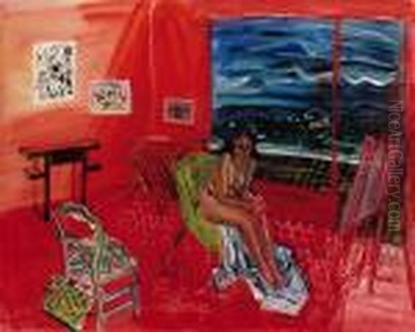 L'atelier De Vence Oil Painting by Raoul Dufy