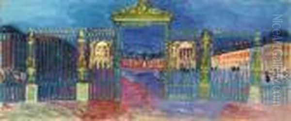L'entre Du Chteau De Versailles Oil Painting by Raoul Dufy