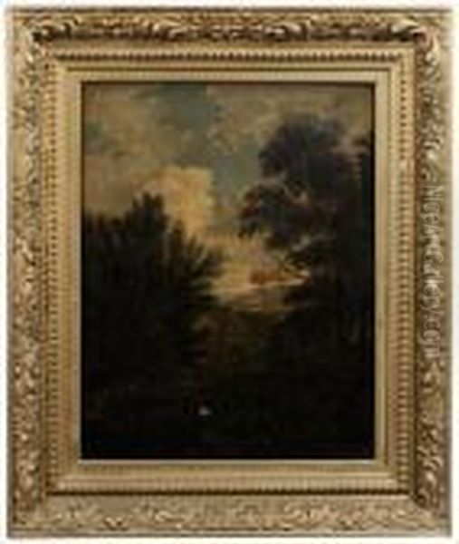 Landscape Withfigures Oil Painting by Gaspard Dughet Poussin