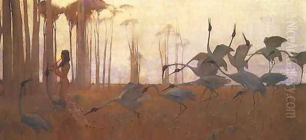 Spirit of the Plains Oil Painting by Sydney Long