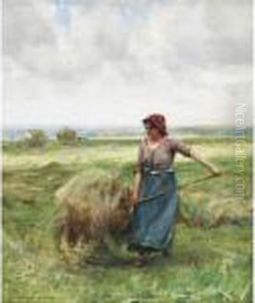 The Haymaker Oil Painting by Julien Dupre