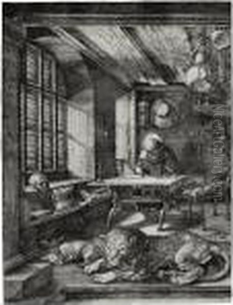 Saint Jerome In His Study by Albrecht Durer