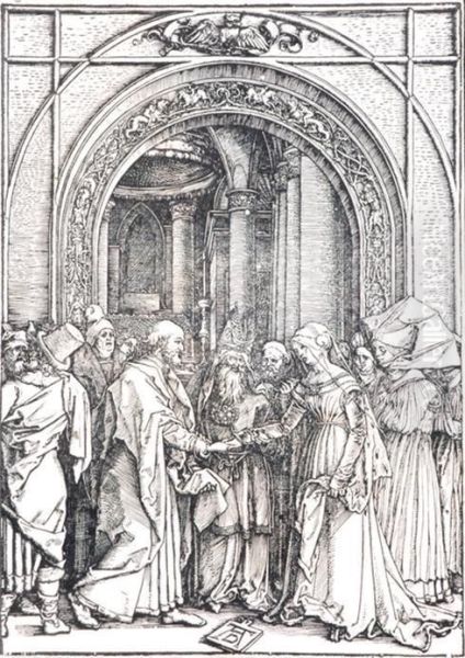 The Betrothal Of The Virgin Oil Painting by Albrecht Durer