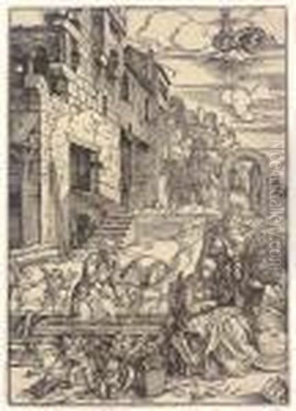The Holy Family In Egypt Oil Painting by Albrecht Durer