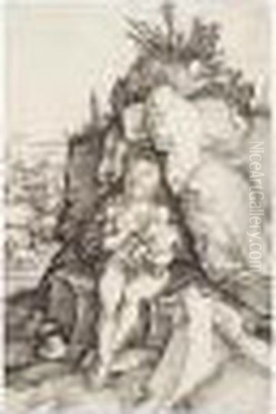 The Penance Of St John Chrysostom (b.63; M., Holl.54) Oil Painting by Albrecht Durer