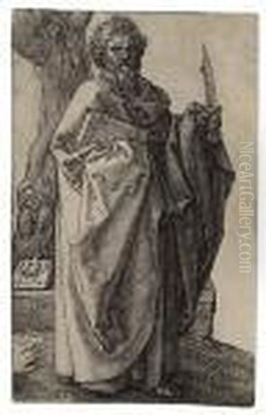 St. Bartholomew Oil Painting by Albrecht Durer
