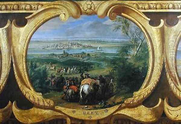 Crossing the Rhine 2 Oil Painting by Sauveur Le Conte