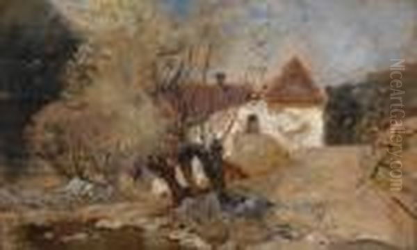 Bei Frein Oil Painting by Marie Egner