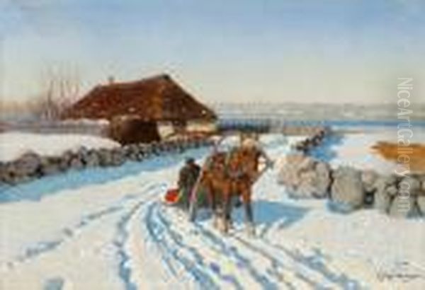 Afanasevich Egorov Oil Painting by Andrei Afanas Evich Egorov