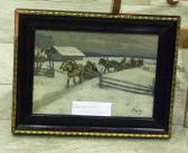 Sladfard Vid Gardesgard. Oil Painting by Andrei Afanas Evich Egorov