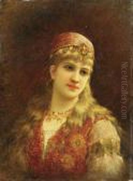 Harem Beauty Oil Painting by Eisman Semenowsky
