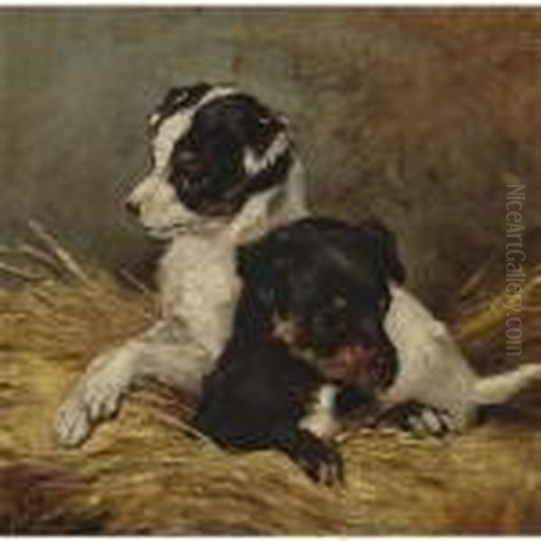 In The Nursery Oil Painting by John Emms