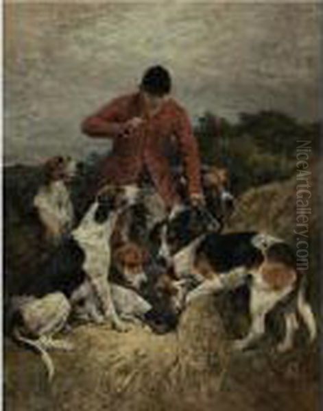 Run To Earth Oil Painting by John Emms